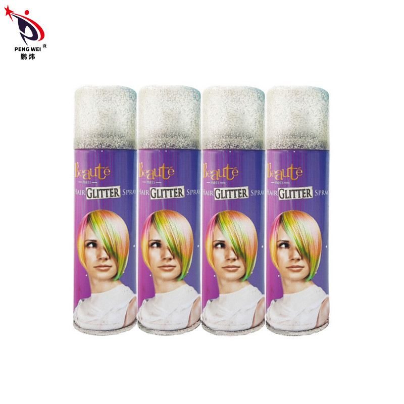 Spray de teinture temporaire pour cheveux Spray lumineux pour cheveux pour un look élégant