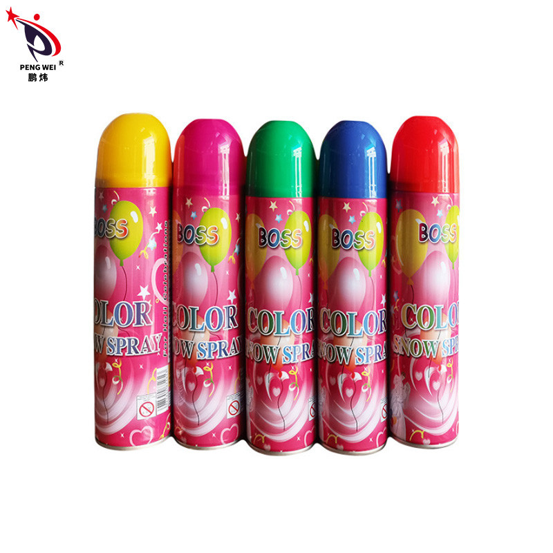 Vente en gros Fête de simulation colorée Spray de neige 52*185mm Pour la fête amusante