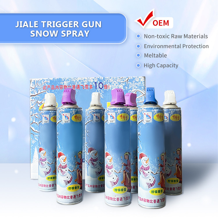 500 ml De grosse capacité Pistolet à déclencheur Mousse de neige Spray Décoration de fête de Noël