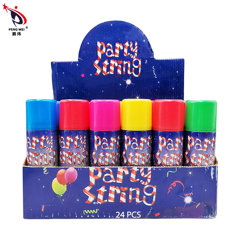 Fait sur mesure drôle 80g couleur Silly String Spray Fête de mariage