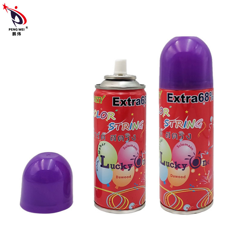 Sécurisé Coloré Fou Silly String Spray Halloween Blagues Non inflammables