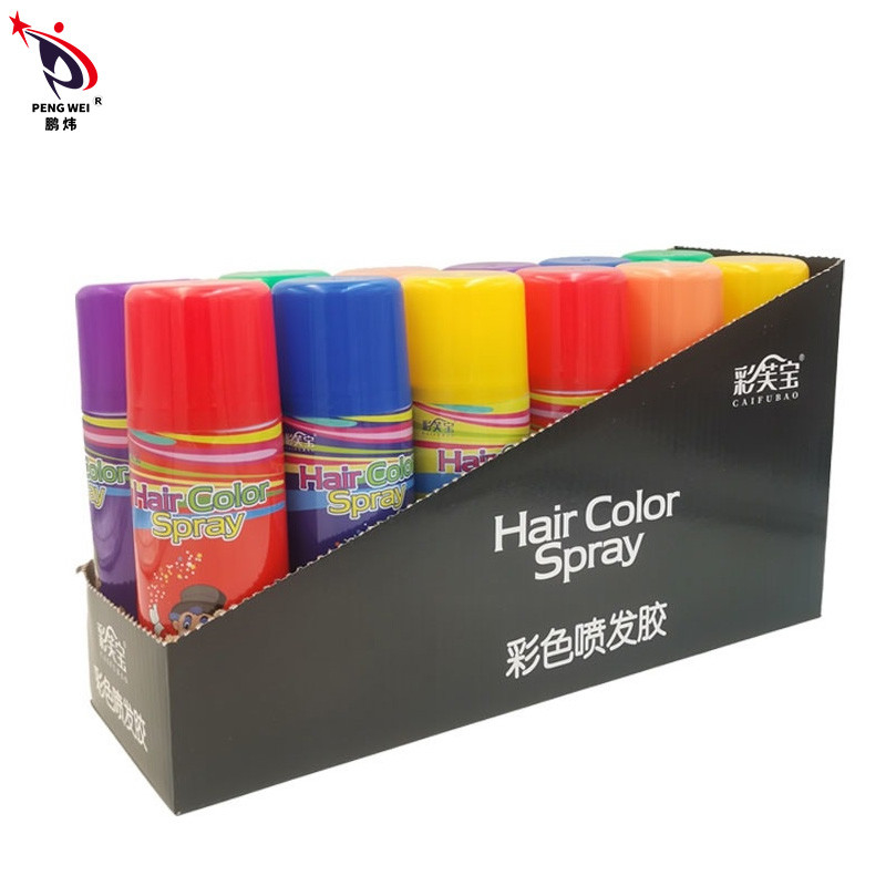 la couleur provisoire jetable des cheveux 250ml pulvérise dénommer de cheveux pulvérisent le décor unisexe de partie
